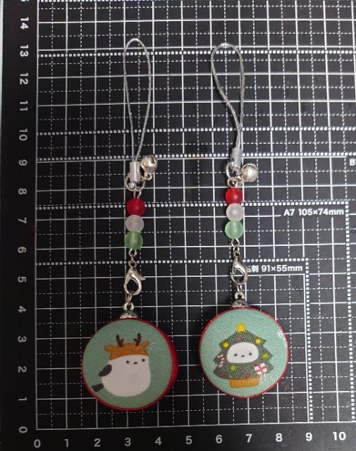 ハンドメイド♪クリスマスチャーム★クリスマスシマエナガ・マカロン風ストラップ★2個セット@ < ペット/手芸/園芸 ハンドメイド♪クリスマスチャーム★クリスマスシマエナガ・マカロン風ストラップ★2個セット@ < ペット/手芸/園芸の