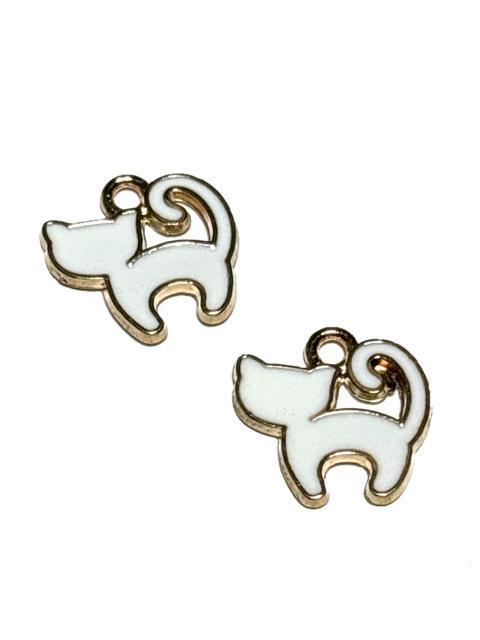 980 白色 小さい猫ちゃん 2個 エナメルチャーム 金属パーツ アクセサリー材料 ねこネコ < ペット/手芸/園芸 980 白色 小さい猫ちゃん 2個 エナメルチャーム 金属パーツ アクセサリー材料 ねこネコ < ペット/手芸/園芸の