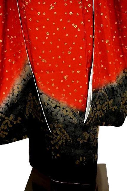 振袖 中古 着物 送料無料 最高級 新品同様 暈し染め 金彩 桜 草花文 花柄 身丈159cm 裄丈67.5cm 正絹 T3682 < 女性ファッション 振袖 中古 着物 送料無料 最高級 新品同様 暈し染め 金彩 桜 草花文 花柄 身丈159cm 裄丈67.5cm 正絹 T3682 < 女性ファッションの