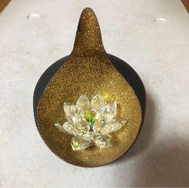ガラス細工 ハスの花 アジア雑貨 クリスタル < インテリア/ライフ ガラス細工 ハスの花 アジア雑貨 クリスタル < インテリア/ライフの