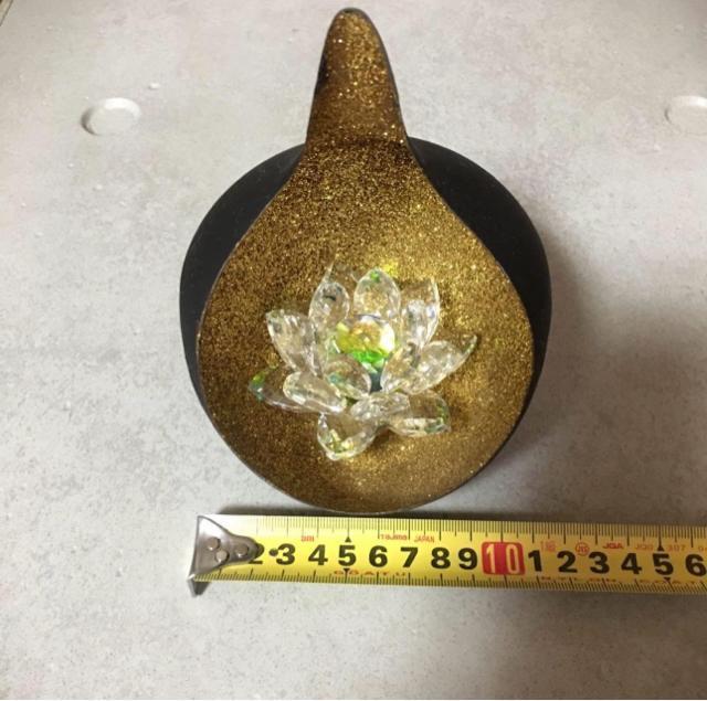 ガラス細工 ハスの花 アジア雑貨 クリスタル < インテリア/ライフ ガラス細工 ハスの花 アジア雑貨 クリスタル < インテリア/ライフの