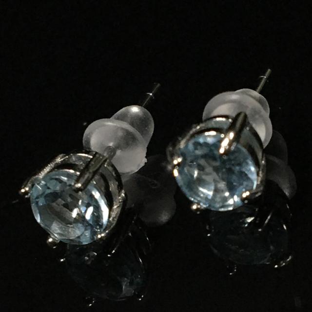 《高品質ピアス》宝石質 天然石ブルートパーズ S925 < 女性アクセサリー/時計  《高品質ピアス》宝石質 天然石ブルートパーズ S925 < 女性アクセサリー/時計の