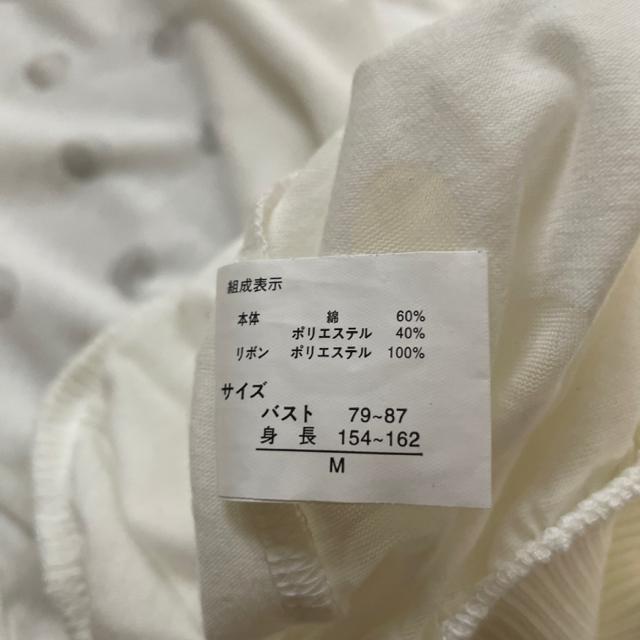 水玉 ドット 透け柄が可愛い 七分丈カットソー < 女性ファッション  水玉 ドット 透け柄が可愛い 七分丈カットソー < 女性ファッションの