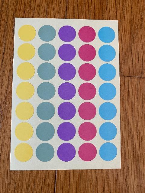 シール☆丸カラフル☆1シート < インテリア/ライフ  シール☆丸カラフル☆1シート  < インテリア/ライフの