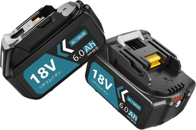 マキタ互換 18v バッテリー BL1860B 6.0Ah大容量 2個 < ペット/手芸/園芸  マキタ互換 18v バッテリー BL1860B 6.0Ah大容量 2個  < ペット/手芸/園芸の