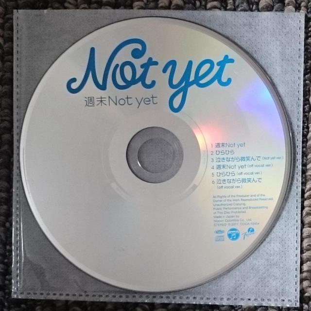 KF  週末Not yet  【通常盤Type-C】  CDケースなし < タレントグッズ  KF  週末Not yet  【通常盤Type-C】  CDケースなし < タレントグッズの