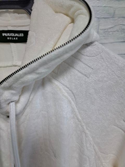 ☆1PIU1UGUALE3 RELAX ウノピュウノウグァーレトレリラックス 総ロゴ 刺繍 ダブルジップ パーカー/メンズ/M < 男性ファッション ☆1PIU1UGUALE3 RELAX ウノピュウノウグァーレトレリラックス 総ロゴ 刺繍 ダブルジップ パーカー/メンズ/M < 男性ファッションの