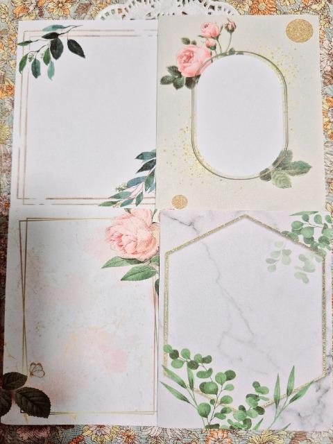 お裾分け☆お花と葉っぱ柄メモ4枚☆ < インテリア/ライフ お裾分け☆お花と葉っぱ柄メモ4枚☆ < インテリア/ライフの