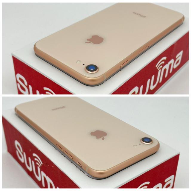 A 100% iPhone 8 64 GB SIM�t���[ �S�[���h �{�� �� �Ɠd/AV�� 