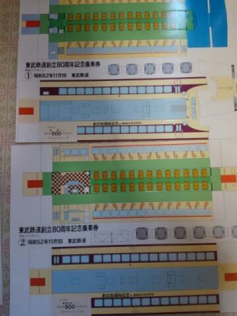 東武鉄道創立80周年記念乗車券 昭和52年未使用品 < ホビー 東武鉄道創立80周年記念乗車券 昭和52年未使用品 < ホビーの