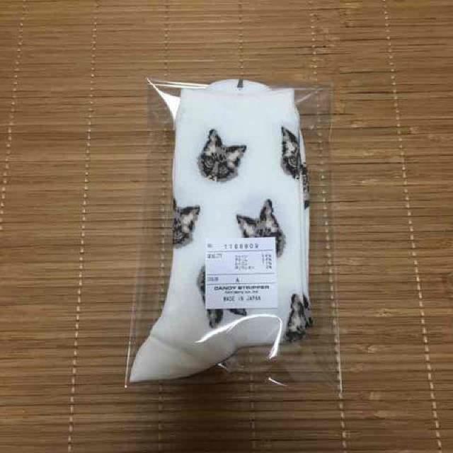 キャンディストリッパー・CATCATCAT猫フェイスソックス。白 < ブランド キャンディストリッパー・CATCATCAT猫フェイスソックス。白 < ブランドの