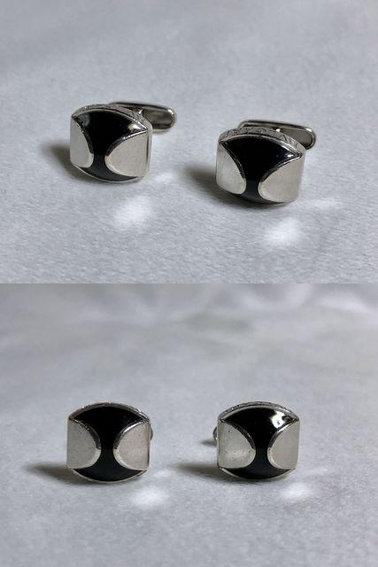 正規 ブルガリBVLGARI パレンテシ ブラック×SV925 カフス カフリンクス ドーム型ボタン < ブランド  正規 ブルガリBVLGARI パレンテシ ブラック×SV925 カフス カフリンクス ドーム型ボタン < ブランドの