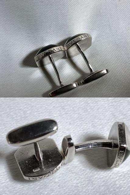 正規 ブルガリBVLGARI パレンテシ ブラック×SV925 カフス カフリンクス ドーム型ボタン < ブランド  正規 ブルガリBVLGARI パレンテシ ブラック×SV925 カフス カフリンクス ドーム型ボタン < ブランドの