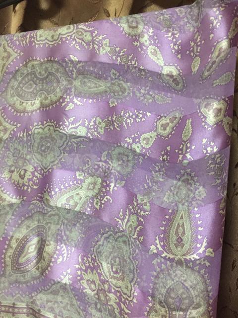 782.新品☆シルクスカーフ☆パープル系柄 < 女性ファッション  782.新品☆シルクスカーフ☆パープル系柄 < 女性ファッションの
