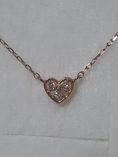 Samantha Tiara ハートネックレス K10PG D(0.03ct) < ブランド  Samantha Tiara ハートネックレス K10PG D(0.03ct) < ブランドの