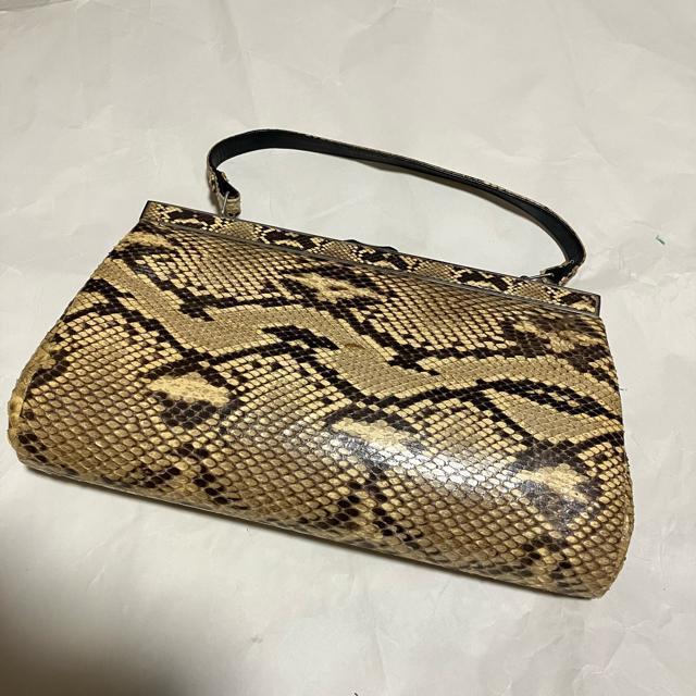 【アンティーク】 パイソン / パーティーバッグ / クラッチバッグ / がま口 < 女性ファッション  【アンティーク】 パイソン / パーティーバッグ / クラッチバッグ / がま口 < 女性ファッションの