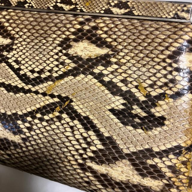 【アンティーク】 パイソン / パーティーバッグ / クラッチバッグ / がま口 < 女性ファッション  【アンティーク】 パイソン / パーティーバッグ / クラッチバッグ / がま口 < 女性ファッションの