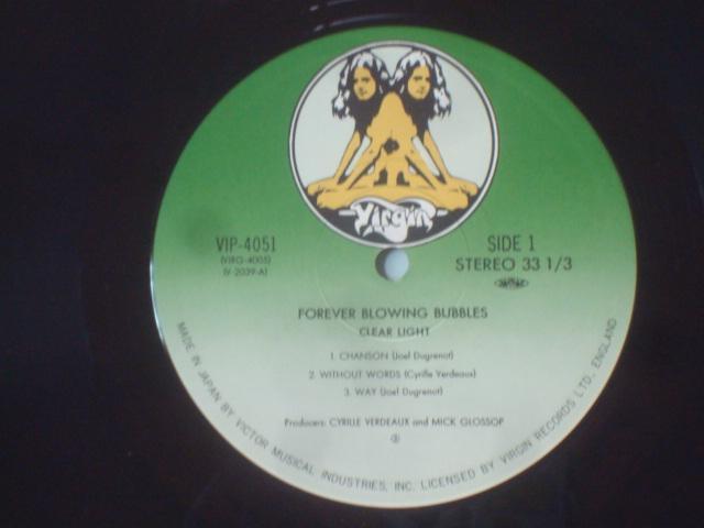 ڂʌoiFOREVER BLOWING BUBBLESj/ NA[ECgiCLEALIGHTj ѕtLP  CD/DVD/rfI 