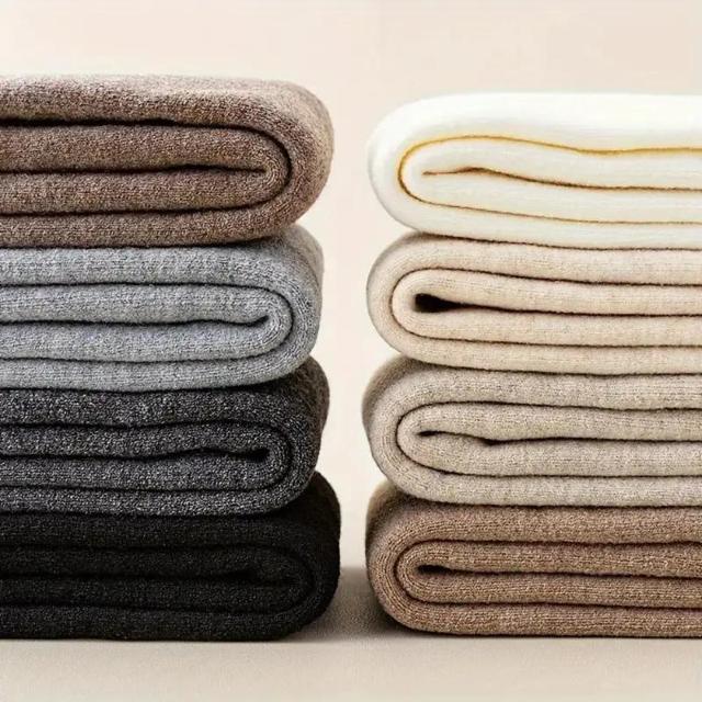 超お買い得1290円★あったか編み込みニーハイソックス、2個セット、冬用、伸縮性抜群 ブラック + ミルクホワイト < 女性ファッション  超お買い得1290円★あったか編み込みニーハイソックス、2個セット、冬用、伸縮性抜群 ブラック + ミルクホワイト < 女性ファッションの