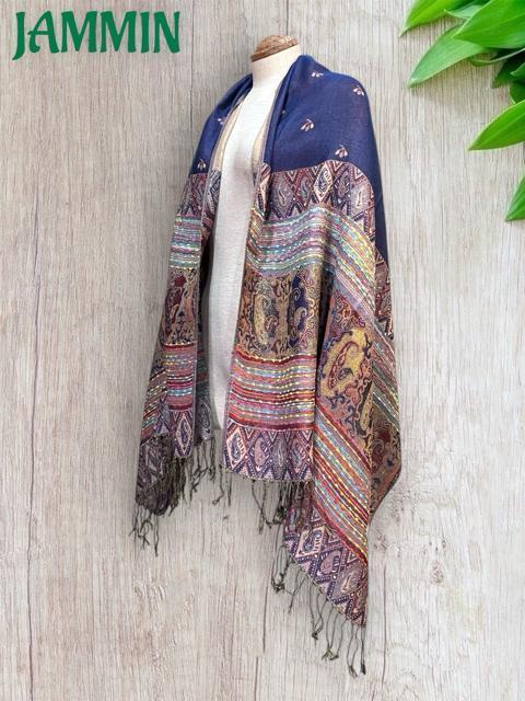 ペーズリー柄ストール 大判 ストール アジアン エスニック ストール < 女性ファッション ペーズリー柄ストール 大判 ストール アジアン エスニック ストール < 女性ファッションの