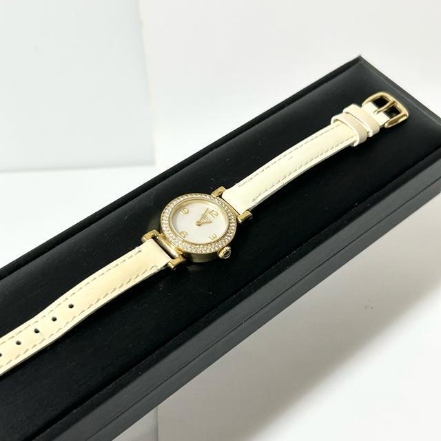 美品 COACH コーチ 腕時計 クォーツ CA.72.7.34.0738S シェル ラインストーン パテントレザー 動作確認済み < ブランド 美品 COACH コーチ 腕時計 クォーツ CA.72.7.34.0738S シェル ラインストーン パテントレザー 動作確認済み < ブランドの