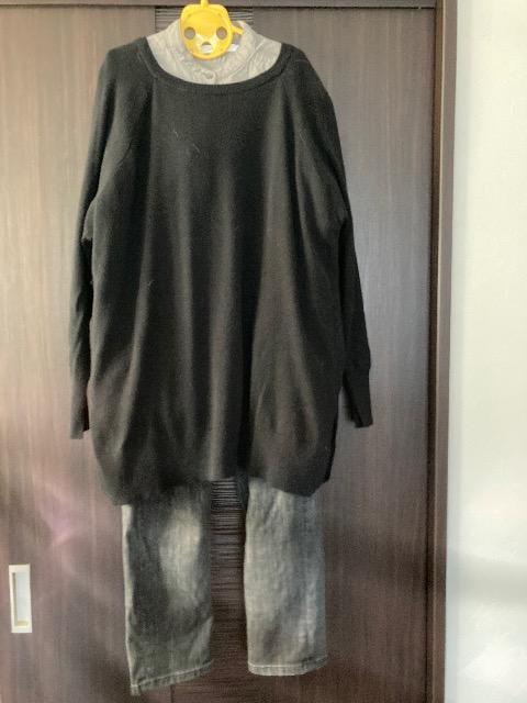 AMERICAN HOLIC/バイパチラグランニットチュニック&バンドカラーシャツ&テーパードデニム < ブランド AMERICAN HOLIC/バイパチラグランニットチュニック&バンドカラーシャツ&テーパードデニム < ブランドの