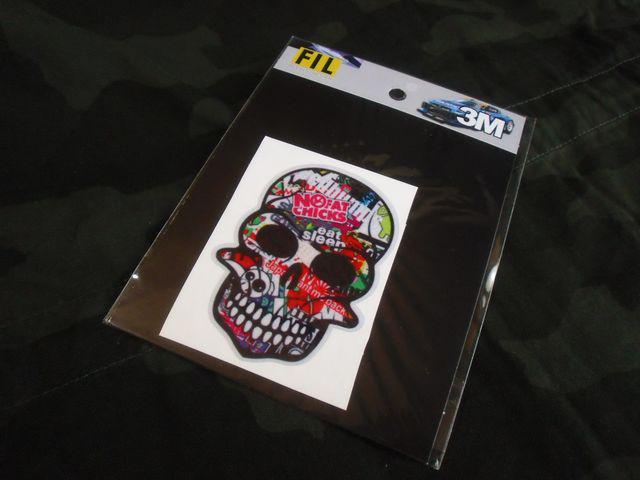 ●送料無料!ドクロ SKULL FACE A 限定品 3M製 ステッカー! < 自動車/バイク ●送料無料!ドクロ SKULL FACE A 限定品 3M製 ステッカー! < 自動車/バイク
