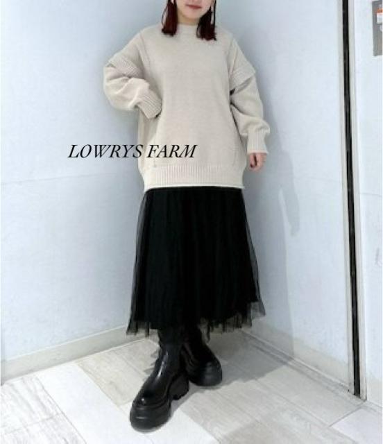新品 LOWRYS FARM★ 前後着用2WAYハンドステッチライクプルオーバー < 女性ファッション  新品 LOWRYS FARM★ 前後着用2WAYハンドステッチライクプルオーバー < 女性ファッションの