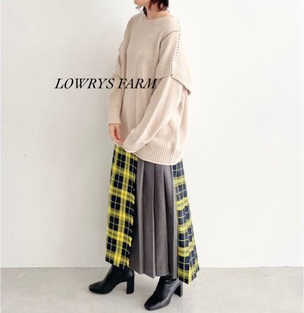 新品 LOWRYS FARM★ 前後着用2WAYハンドステッチライクプルオーバー < 女性ファッション  新品 LOWRYS FARM★ 前後着用2WAYハンドステッチライクプルオーバー < 女性ファッションの