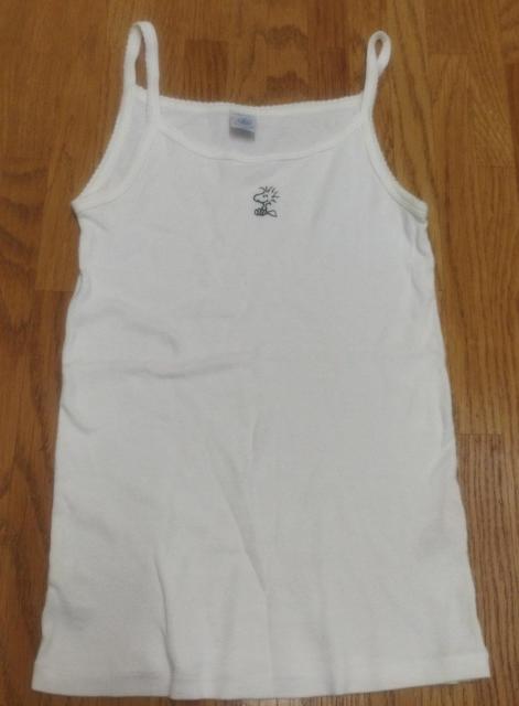 プチバトー ウッドストックワンポイント 白キャミソール 14ans  150cm < キッズ/ベビー  プチバトー ウッドストックワンポイント 白キャミソール 14ans  150cm  < キッズ/ベビーの