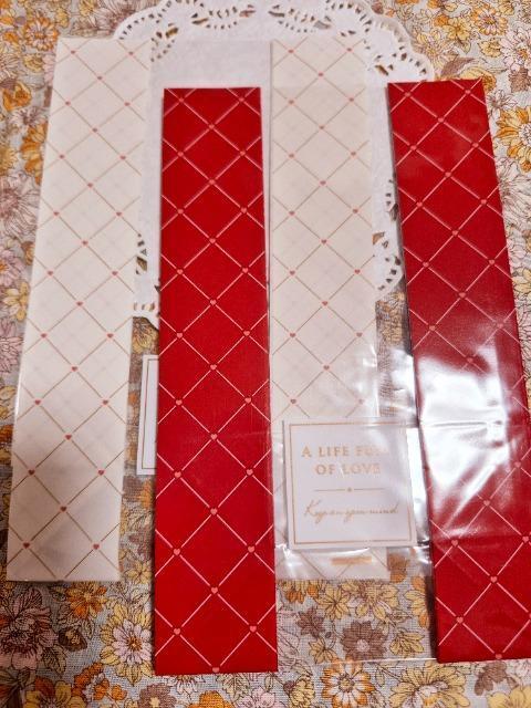 お裾分け☆ハート柄ガゼットバック2枚☆ < インテリア/ライフ お裾分け☆ハート柄ガゼットバック2枚☆ < インテリア/ライフの