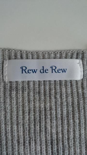 Rew de Rew ���D�f���D��V�l�b�N�j�b�g��������聙�ۃO���[�� �� �����t�@�b�V������ 