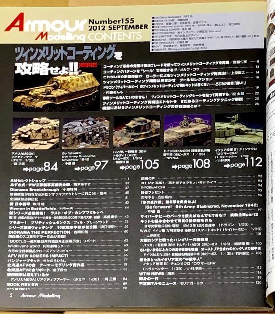 ���� Armour Modelling 2012.9 No.155  �c�B�������b�g�R�[�e�B���O���U������!! �� �z�r�[�� 