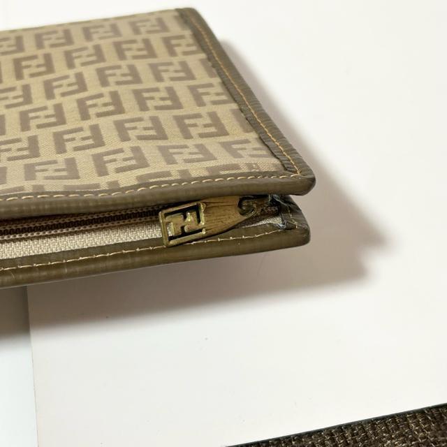 FENDI �t�F���f�B �Y�b�J�� �Y�b�L�[�m PVC ���U�[ �Z�J���h�o�b�O �N���b�`�o�b�O �����Y �u���E�� �� �u�����h�� 