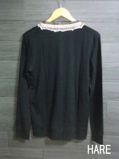 □HARE/ハレ シシュウテープ カーディガン/メンズ/ブラック・S☆新品 < ブランド  □HARE/ハレ シシュウテープ カーディガン/メンズ/ブラック・S☆新品 < ブランドの
