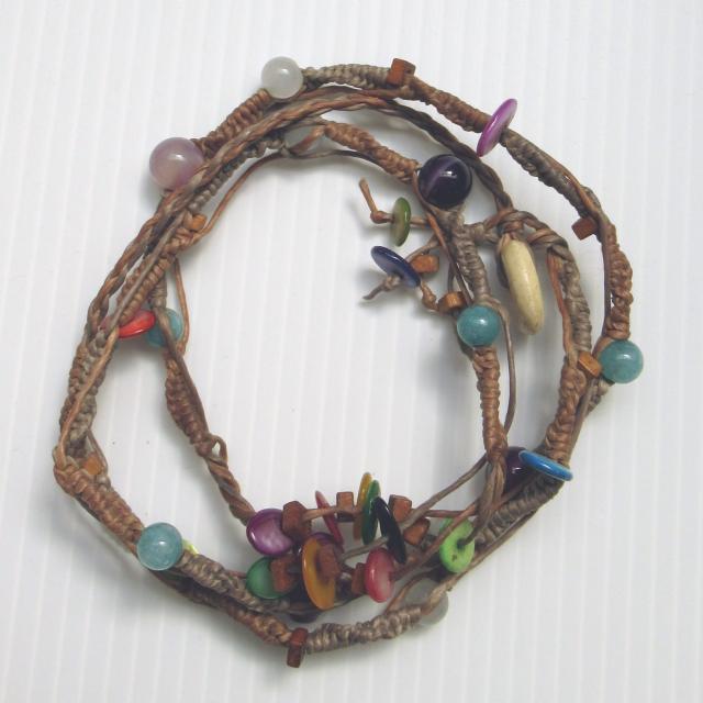 アジアン♪ビーズ紐編みネックレス*2 < 女性アクセサリー/時計 アジアン♪ビーズ紐編みネックレス*2 < 女性アクセサリー/時計の