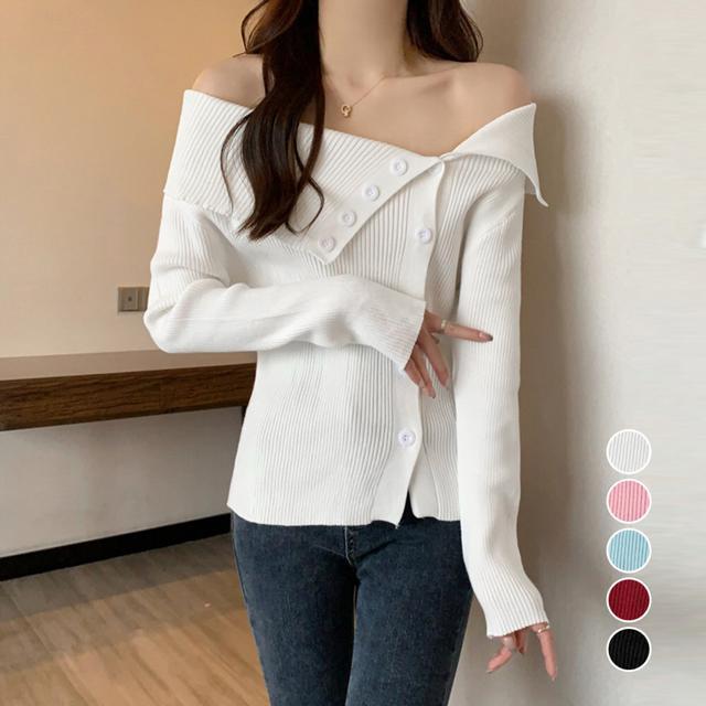 送料無料 新品 ニットトップス オフショルダーリブニット < 女性ファッション  送料無料 新品 ニットトップス オフショルダーリブニット  < 女性ファッションの