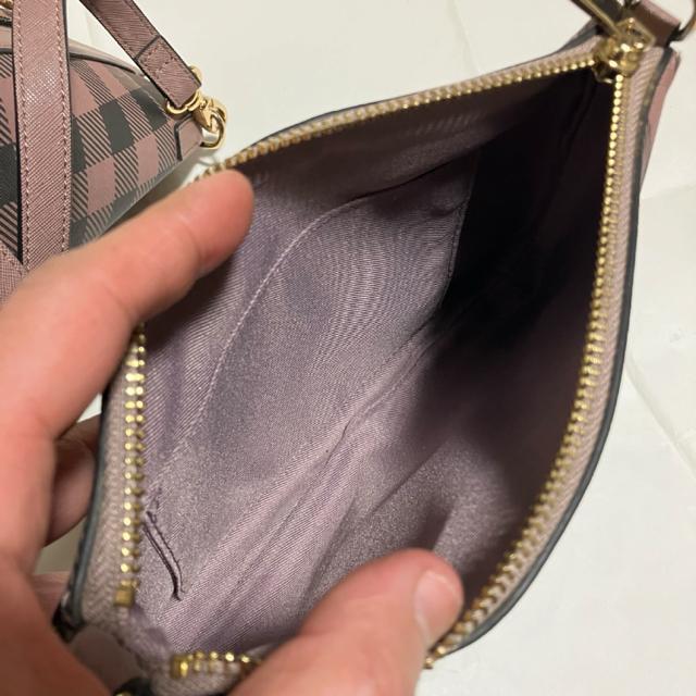 SAMANTHAVEGA サイドチェック ビジューリボントート (グレージュ) < ブランド  SAMANTHAVEGA サイドチェック ビジューリボントート (グレージュ) < ブランドの