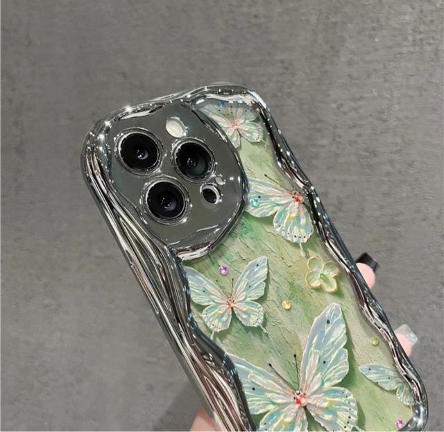 バタフライ キラキラクリアケース For iphone 16 pro iphone 16 pro max iphone16 < 家電/AV バタフライ キラキラクリアケース For iphone 16 pro iphone 16 pro max iphone16 < 家電/AVの