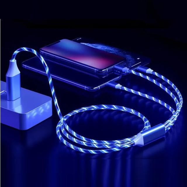 綺麗にクルクル光るUSB分配ケーブル 3本同時充電ケーブル USBケーブル 3A 急速充電 ブルーイルミLED付 ケーブル < 家電/AV 綺麗にクルクル光るUSB分配ケーブル 3本同時充電ケーブル USBケーブル 3A 急速充電 ブルーイルミLED付 ケーブル < 家電/AVの