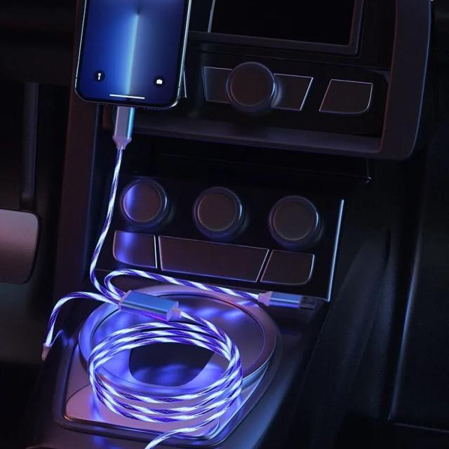 綺麗にクルクル光るUSB分配ケーブル 3本同時充電ケーブル USBケーブル 3A 急速充電 ブルーイルミLED付 ケーブル < 家電/AV 綺麗にクルクル光るUSB分配ケーブル 3本同時充電ケーブル USBケーブル 3A 急速充電 ブルーイルミLED付 ケーブル < 家電/AVの