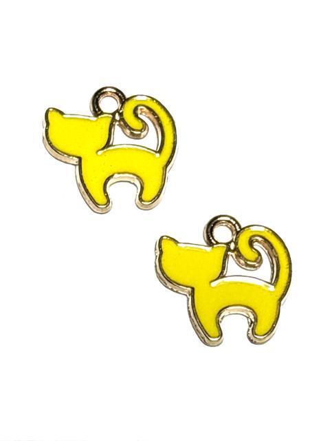 977 黄色 小さい猫ちゃん 2個 エナメルチャーム 金属パーツ アクセサリー材料 ねこネコ < ペット/手芸/園芸 977 黄色 小さい猫ちゃん 2個 エナメルチャーム 金属パーツ アクセサリー材料 ねこネコ < ペット/手芸/園芸の