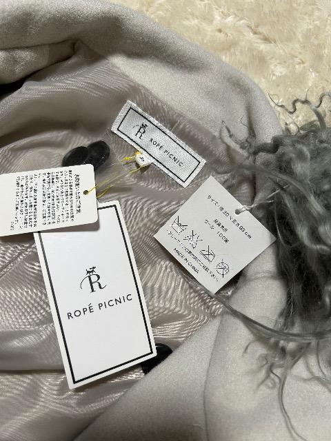 新品タグ付きROPE PICNICスタンドカラーコート&ウール100%ティペット < ブランド 新品タグ付きROPE PICNICスタンドカラーコート&ウール100%ティペット < ブランドの