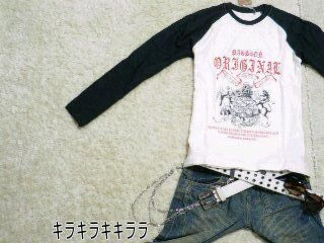 《New》カジュアル・激シブ★両面プリ*ラグラン.ロンTee < 男性ファッション  《New》カジュアル・激シブ★両面プリ*ラグラン.ロンTee  < 男性ファッションの