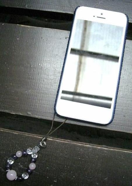 ☆恋愛運・家庭運☆ローズクォーツxアメジストx水晶ストラップ < 家電/AV ☆恋愛運・家庭運☆ローズクォーツxアメジストx水晶ストラップ < 家電/AVの