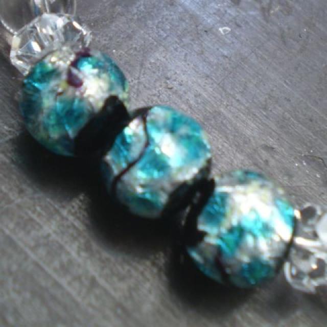 蓄光*ホタルガラスx水晶xアメジストブレスレット < 女性アクセサリー/時計 蓄光*ホタルガラスx水晶xアメジストブレスレット < 女性アクセサリー/時計の