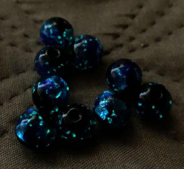 蓄光*ホタルガラスx水晶xアメジストブレスレット < 女性アクセサリー/時計 蓄光*ホタルガラスx水晶xアメジストブレスレット < 女性アクセサリー/時計の