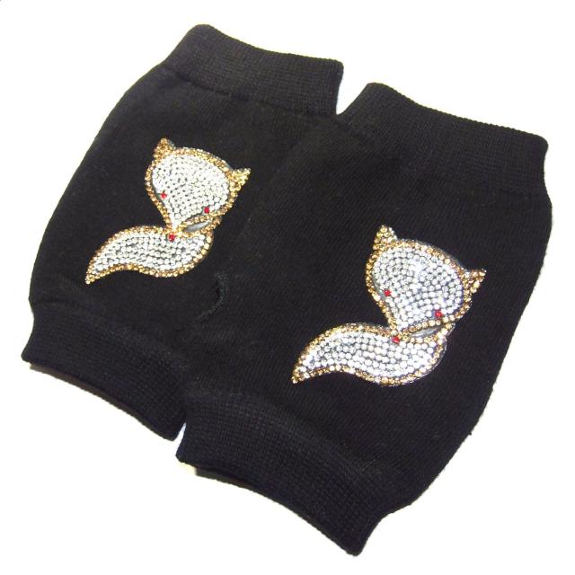 ラインストーン 狐 キツネ きつね フォックス ワッペン ハンドカバー グローブ 手袋 < 女性ファッション ラインストーン 狐 キツネ きつね フォックス ワッペン ハンドカバー グローブ 手袋 < 女性ファッションの