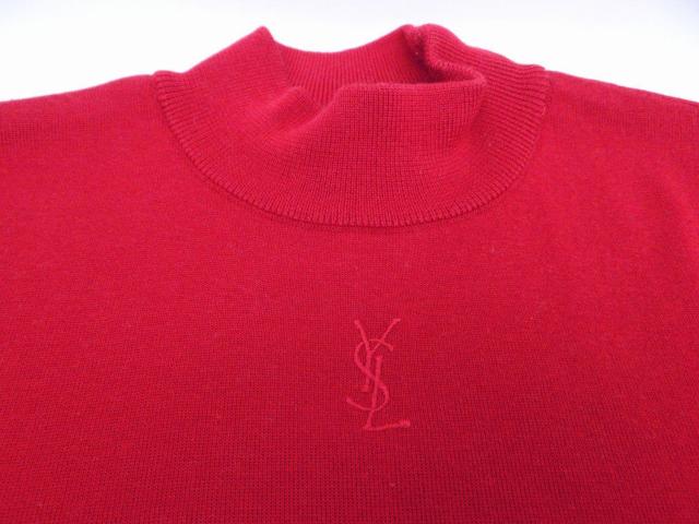 YVES SAINT LAURENT �T�����[���� �g���A�Z�e�[�g�~�R�b�g�� �����j�b�g ��M ���b�h��USED���������� �� �u�����h�� 