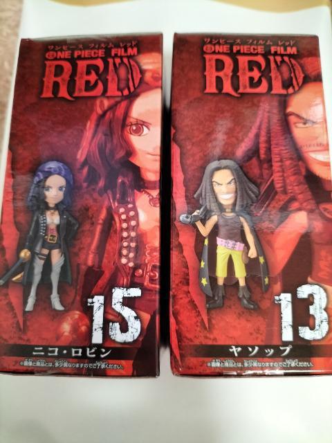 ワンピース RED ワールドコレクタブルフィギュア ニコロビン ヤソップ 2個セット 未使用 < アニメ/コミック/キャラクター  ワンピース RED ワールドコレクタブルフィギュア ニコロビン ヤソップ 2個セット 未使用 < アニメ/コミック/キャラクターの